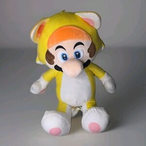24" Nintendo Super Mario Yellow Cat PowerSuit Soft Plush Collectible Toy 2022